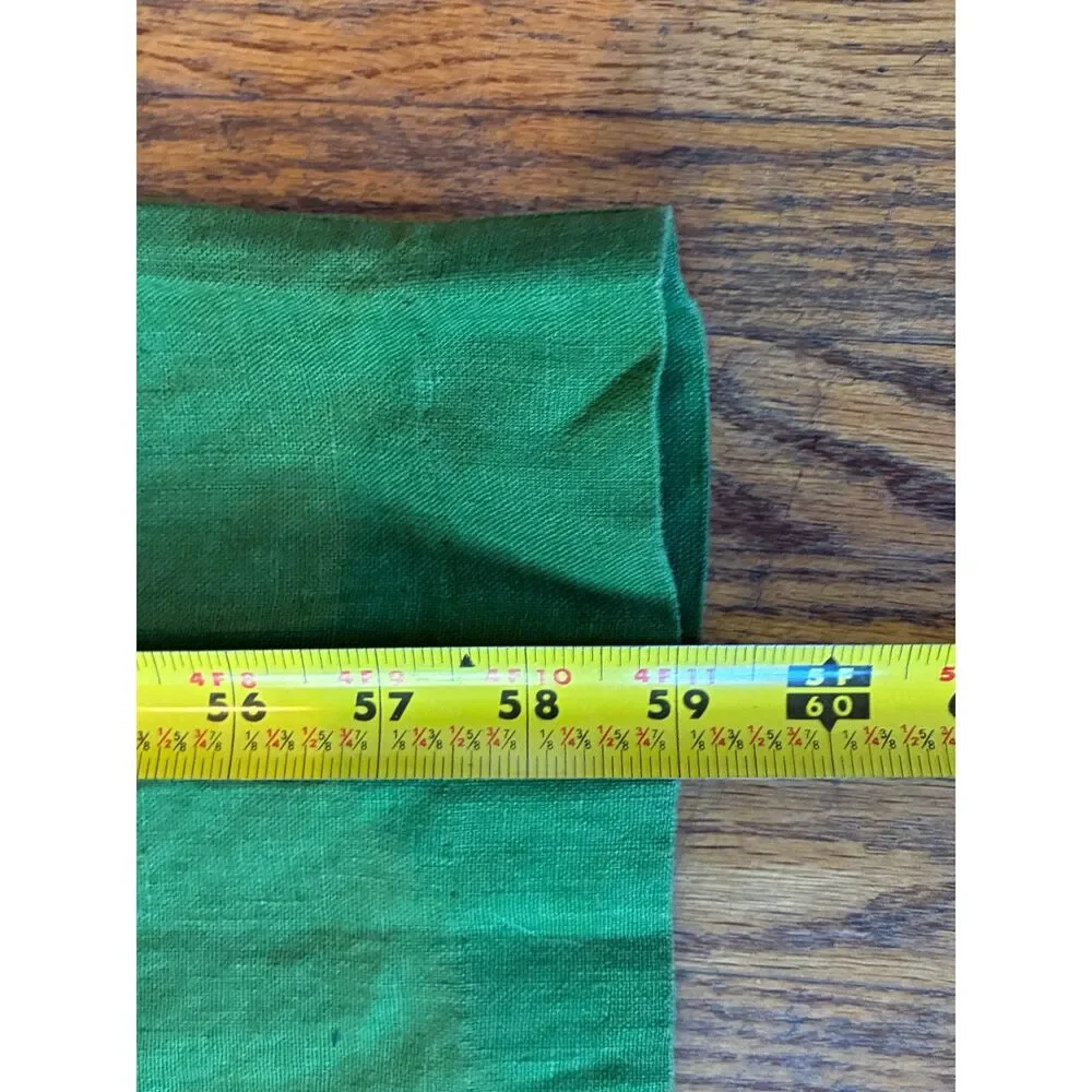 ZARA Green Linen Belted Sleeveless Wide Leg Jumpsuit Overalls Women's Size Small